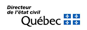 Logo du Directeur de l'état civil du Québec. 