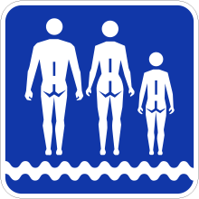 Panneau de signalisation pour plage de nudiste